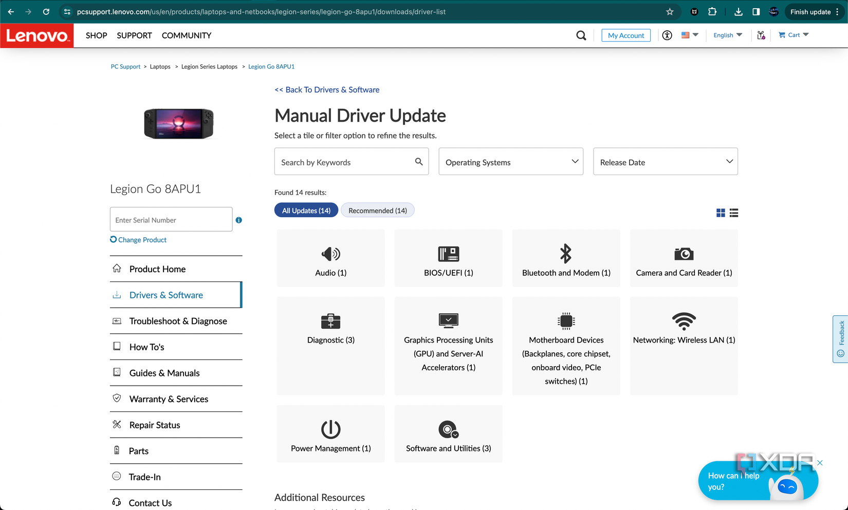 lenovo update driver
